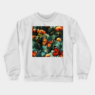 Monarch Butterflies Watercolor 8 Crewneck Sweatshirt